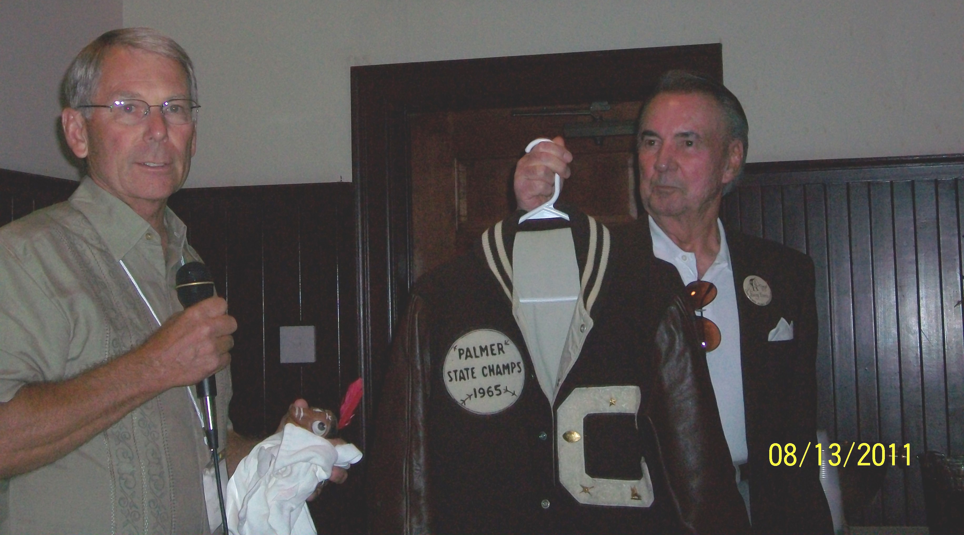 Donation of 1995 State Championship letter jacket from Ken Rose